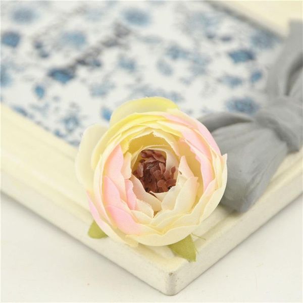 

5pcs 4cm mini silk rose bud artificial scrapbooking flower head for wedding decoration diy wreath gift craft flower accessories bbyarf bwkf