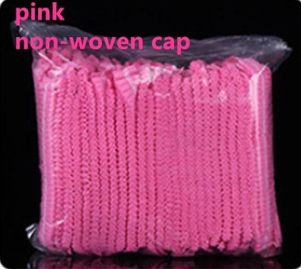 

100pc non woven 18inch double elastic disposable dust hat women men shower caps for spa hair cap salon bathroom barbershop l h jllqzl