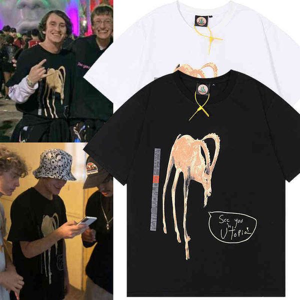 

see astrofest you in ua goat music festival short sleeve t-shirt, White;black