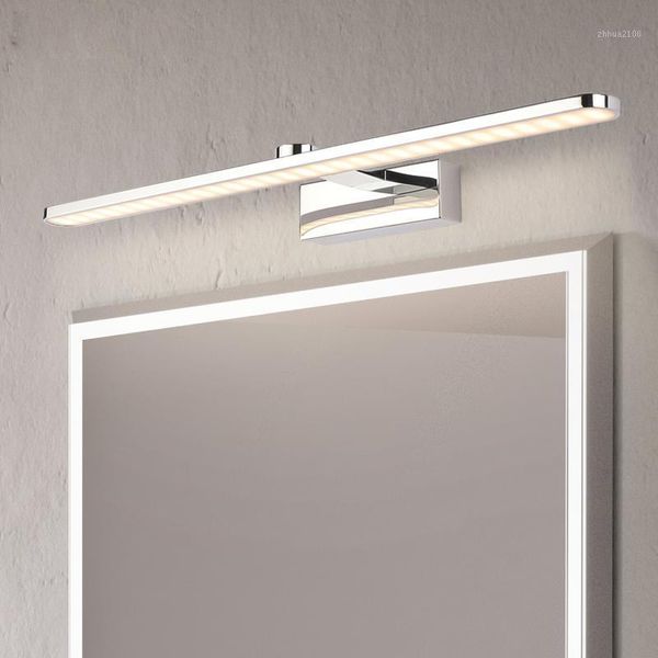 

modern stainless steel led vanity front mirror light bathroom makeup wall mounted sconces bedroom lighting fixtures1