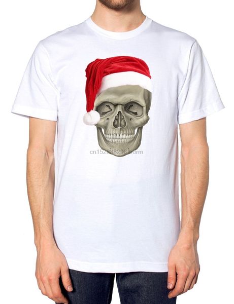 

santa skull t shirt christmas hat festive emo gothic festive present xmas gift tee shirt wholesale tee sport hooded sweatshirt hoodie