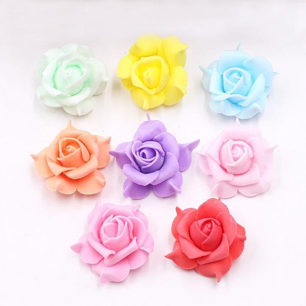 

10pcs/lot mini pe rose artificial flower head diy handmade wreath scrapbook for ing party home decoration craft fake bbyiiv