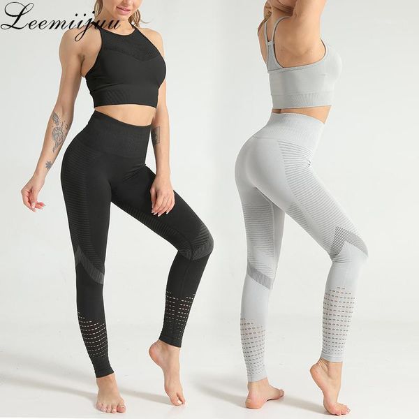

yoga outfits leemiijuu hyperflex workout set sport leggings and for women sportswear athletic clothes gym sets 2 piece1, White;red