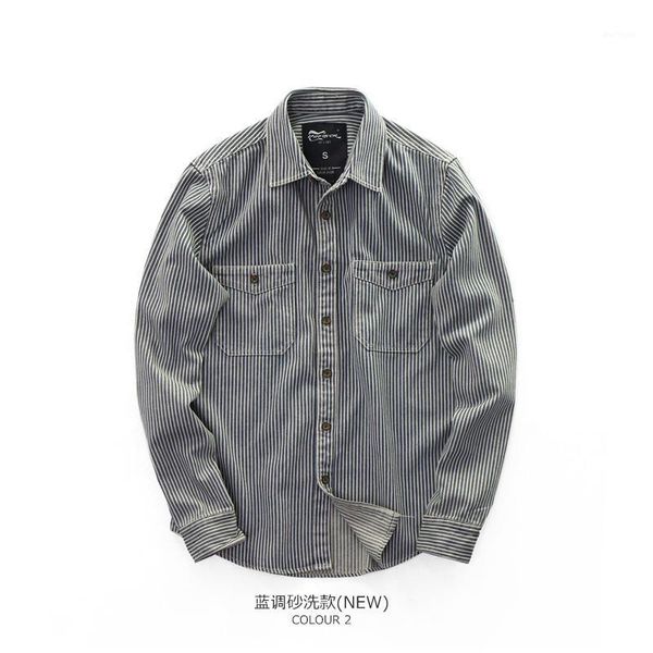 

retro mens striped jeans blue shirt men casual denim shirts slim long sleeves vertical striped large size shirts for men ii50cs1, White;black