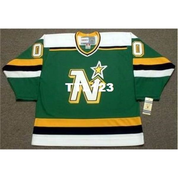 

121s custom minnesota north stars 1980's ccm vintage retro home hockey jersey or custom any name or number retro jersey, Black