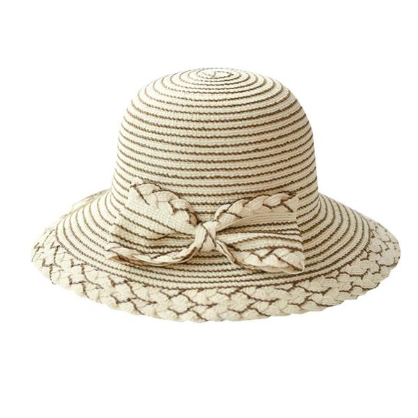

womail hat 1pc cap fashion ladies women wide brimmed floppy foldable bow-knot straw summer sun beach hat 2020 apr15, Blue;gray
