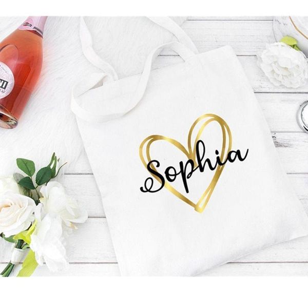 

gift wrap personalized bridesmaid tote bags canvas for bride bridal party bag honeymoon gifts custom wedding1