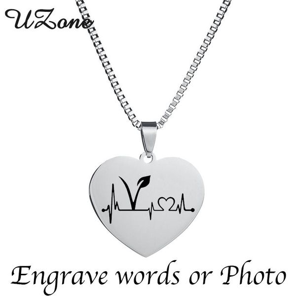 

pendant necklaces uzone creative carved vegan necklace vegetarian symbol herbivore lifestyle keepsake, Silver