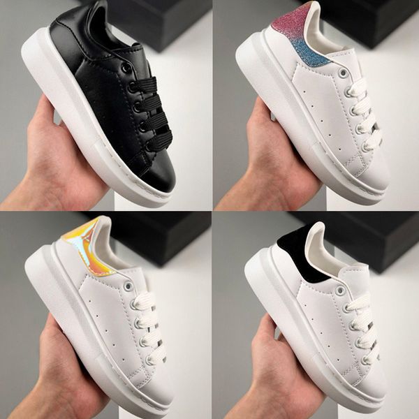 

kids casual shoes boy girls fashion sneakers party platforms sports sneaker size 24-3516706, Black