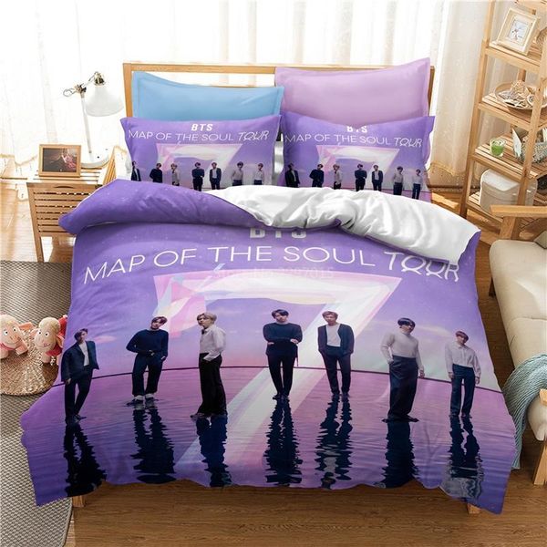 

korean handsome boys singing group 3d duvet cover set bed linens bedclothes home textile twin full  king size bedding set1