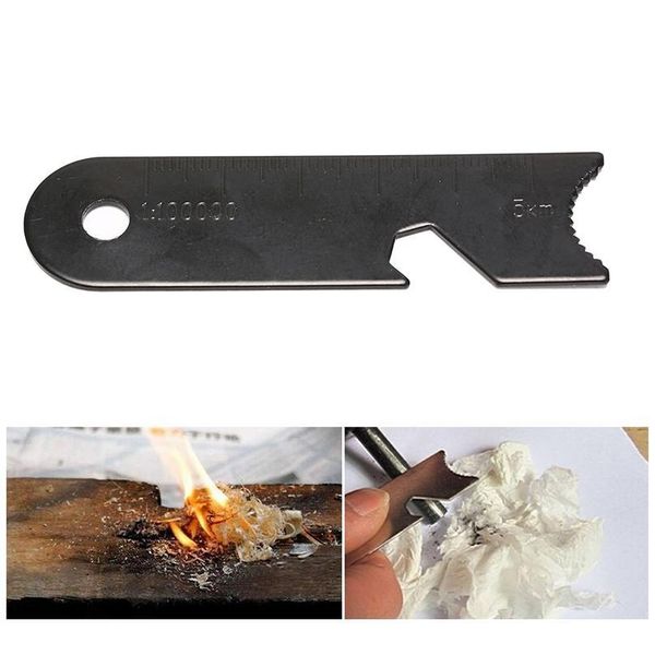 

survival flint scraper square type outdoor survival tool outdoor camping hiking surviv jlllvq