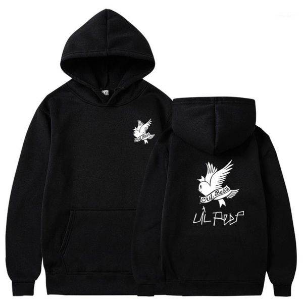

men's hoodies & sweatshirts 2021 est lil peep r.i.p love men/women pocket hood lil. hip man clothes fan shirts1, Black