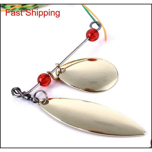 

lot 5pcs mixed color spinner fishing lures bass crankbait crank bait tackle hook new design fishing t qylkky mj_fashion, Silver