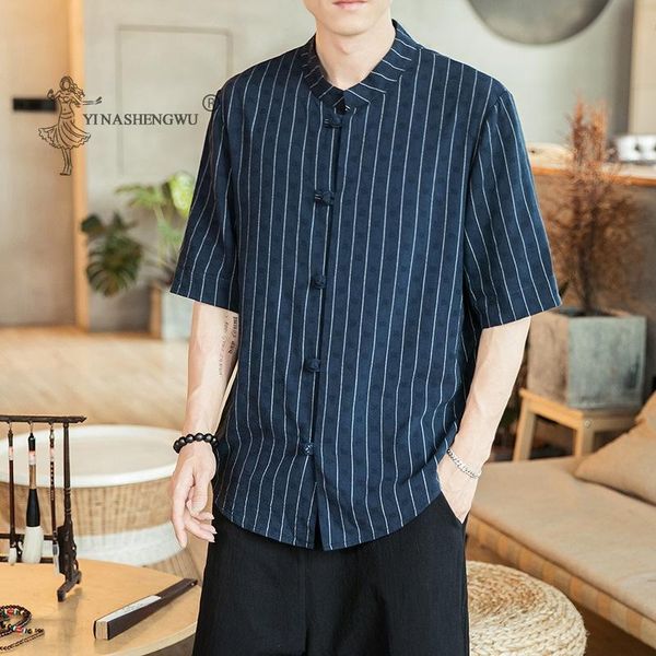 

kimono clothes men japanese t-shirt striped japan harajuku trouser asian male yukata haori cardigan short shirt chinese costume, Red