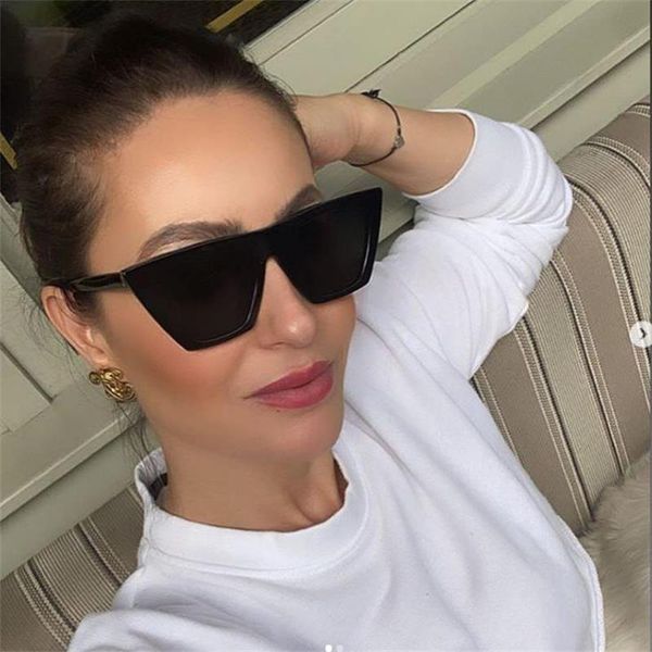 

sunglasses square cat eye retro shades for womens brand designer black vintage ladies sunnies summer beach glasses, White;black