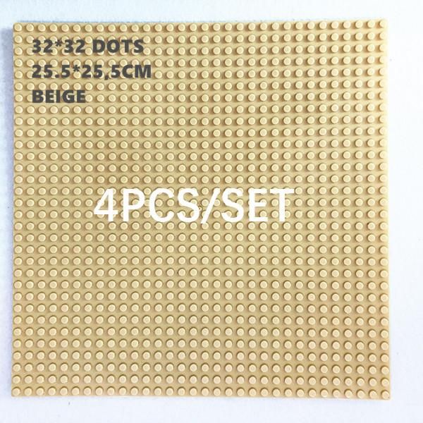 

4pcs classic base plates 13 colors compatible 3232 city building blocks construction toys baseplates for children dots juguetes sqczec