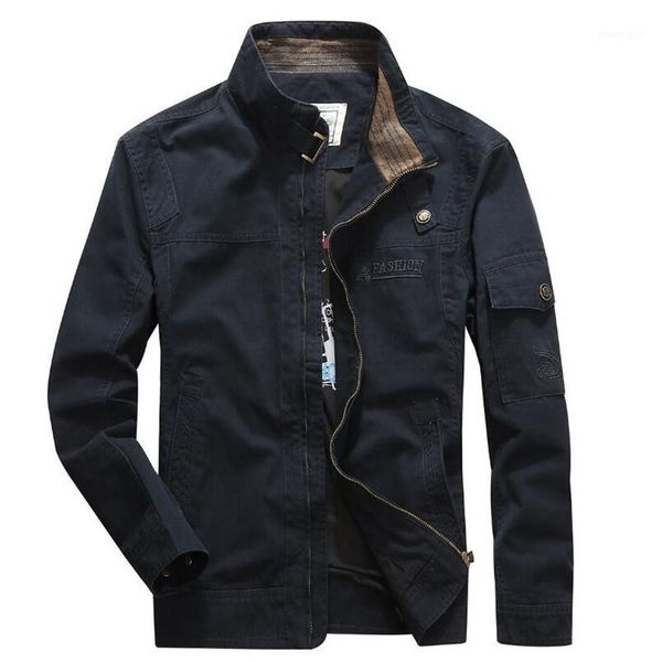 

men's jackets 2021 autumn casual brand 100% cotton army green man spring khaki jacket blue coat1, Black;brown