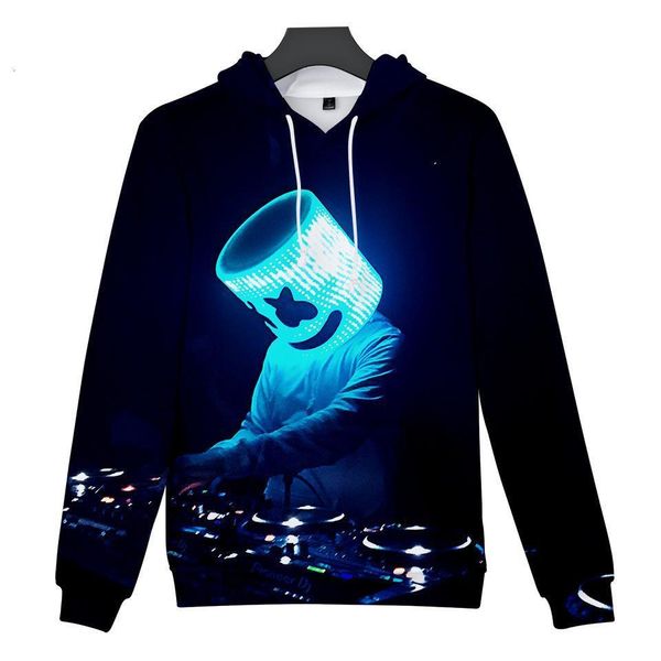 

новая толстовка мужская детская мода streetwear hoodie повседневная куртка candy band dj 3d цифровая печатная капюшона, Black