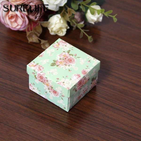 

50 шт. шоколадная бумага подарочная коробка цветок зеленый фиолетовый для дня рождения свадьба украшения ремесла diy fable baby душевый h sq