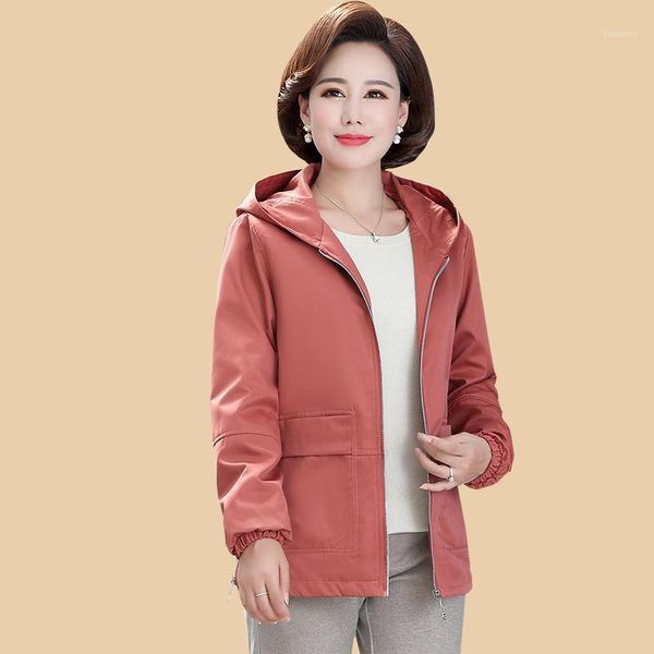 

jacket women 2020 spring autumn long sleeve overcoat zipper pockets casual windbreaker hooded outwear coat casaco feminino1, Black;brown