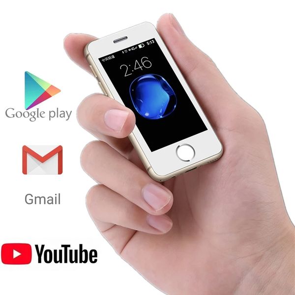 

Whatsapp Cell Phones Celular Melrose S9X Android6.0 Ultra-slim Small 3G GSM Smartphone 2.5 inch 1G RAM 8GB ROM QuadCore Bluetooth Camera WiFi Mini Mobile Phone, Silver