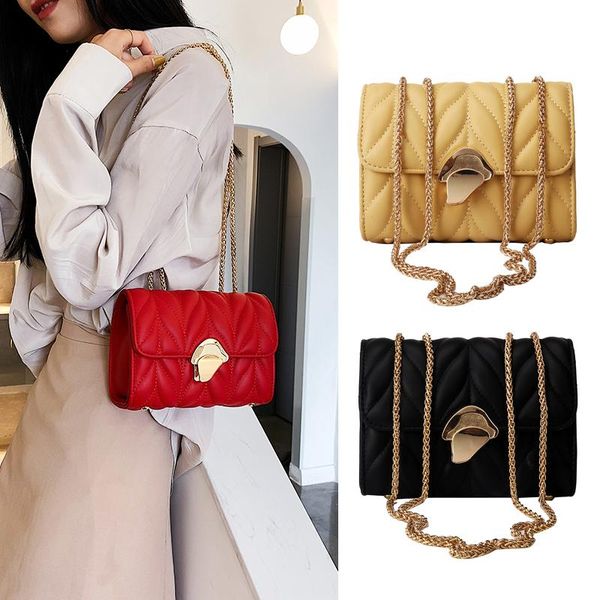 

women shoulder bag small fashion female handbag pu leather crossbody bags for women 2020 chain stripe messenger bag