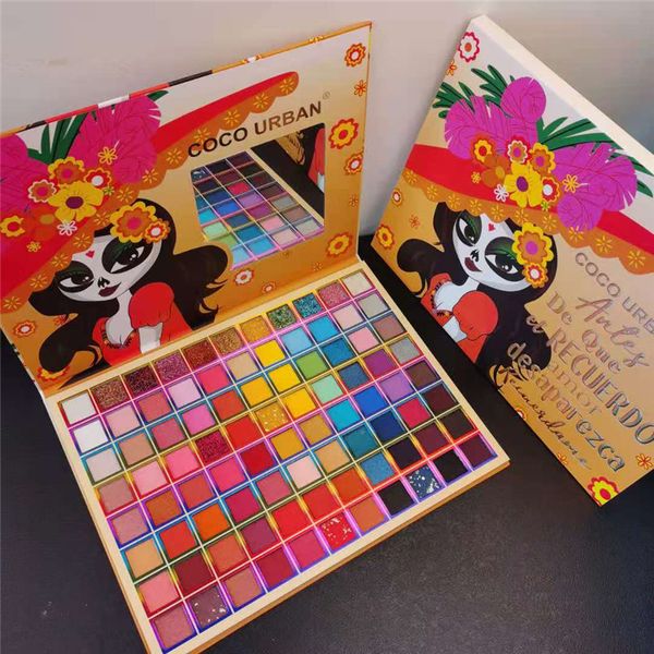 

cocourban 88 colors matte eyeshadow palette long lasting glitter pallete shimmer nude pigment waterproof eye shadow