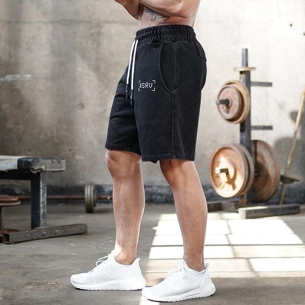 

brand running shorts men basketball gym sport short pants athletic tennis volleyball brand cotton training soccer football1, Black;blue