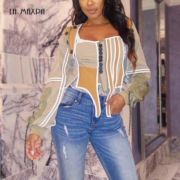

2021 new autumn color square collar sleeveless vest and long-sleeved contrast patchwork jacket two-piece fashion streetwear, Tan;black