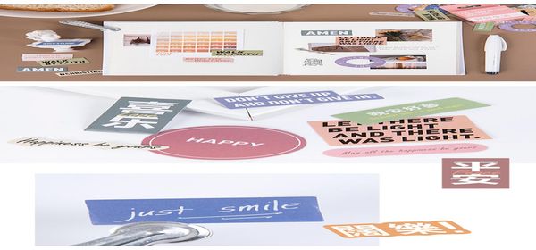 

46pcs box счастливых наклейки шаблоны cute руки счет скрапбукинг для автомобилей камера чемодан декор игрушка дети компьютер ноутбук jllnvk