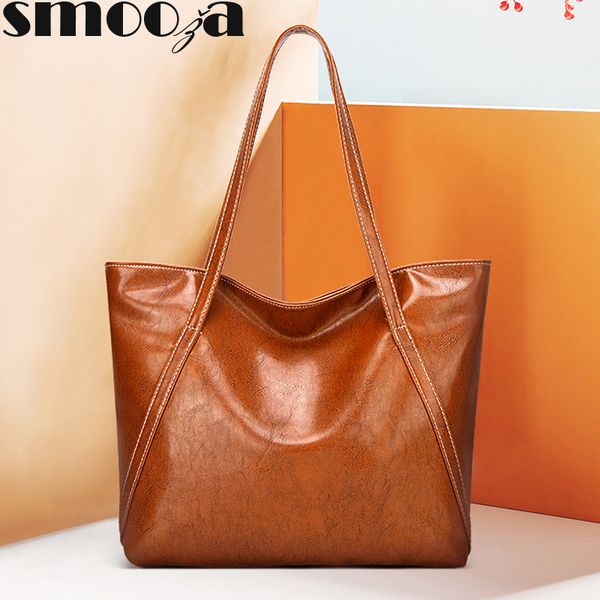 

hbp smooza female elegant handbags 2020 new fashion women bags pu leather solid color shopping travel large capacity shoulder bags
