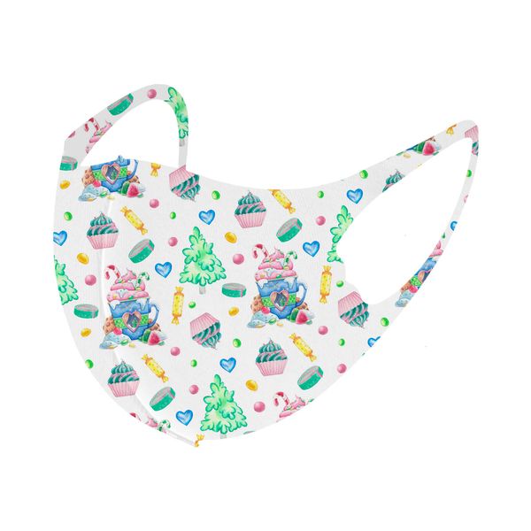 

anti printed face christmas masks xmas kids dust fog snowflake mouth cover breathable washable reusableoutletn0kc
