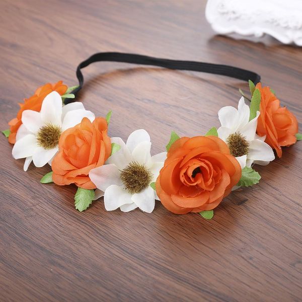 

haimeikang wedding headband for women hair accessories girls flower crown headdress scrunchies bezel wreath garland h qylbca