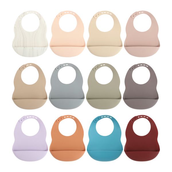

silicone bibs for kids newborn baby feeding tableware waterproof baby bib for toddler breakfast feedings dusty lilac taupe multi colors