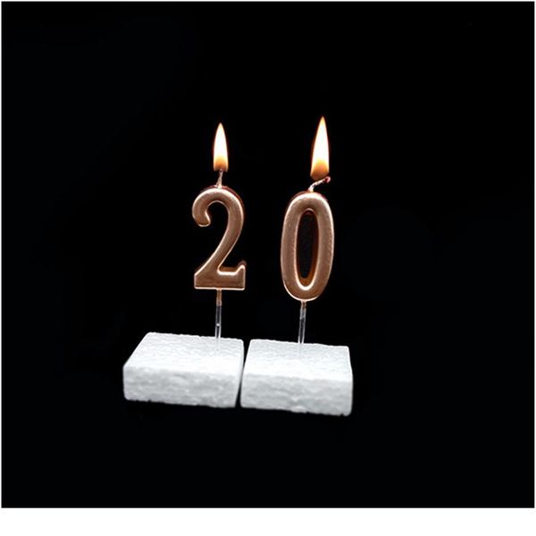 

number 0-9 happy birthday candles on the cake home decoration accessories candle for kids girls boys party cake dec qyltah