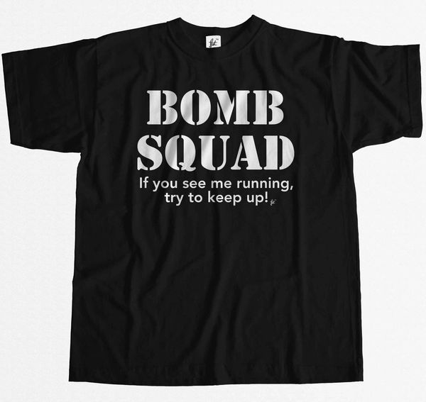 

bomb squad if you see me running try to keep up mens comfortable casual print wholesale hoodie designers t shirts sweatshirt