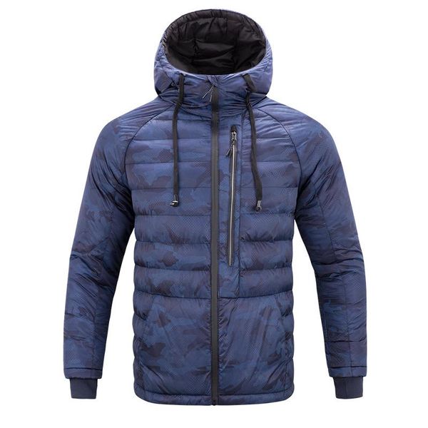 

jacket 2021 new winter men warm light cotton down men parka reflective camouflage coat jacket with headphone size l~4xl5xl, Black
