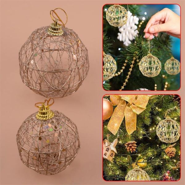 

christmas decorations 6pcs cute tree xmas sequin balls decoration baubles party wedding ornament pretty 5cm 6cm accessories1