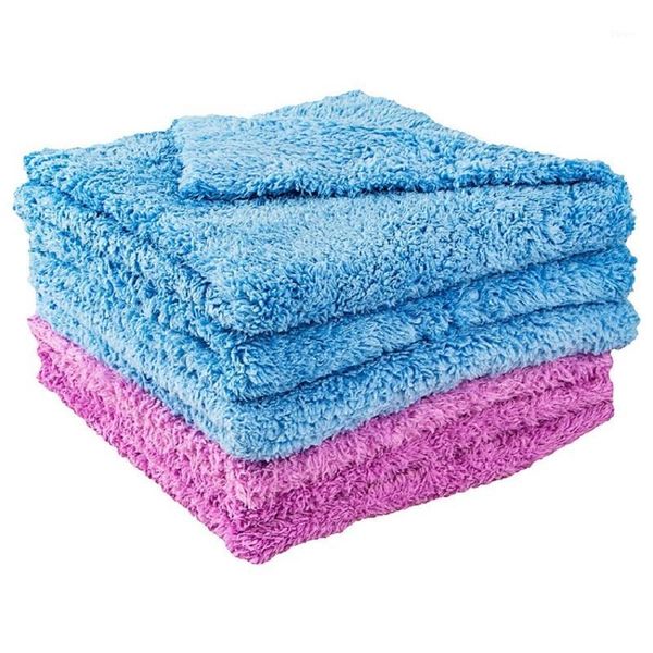 

professional 80/20 blend 450 gsm super plush edgeless microfiber auto detailing towels car drying wash buffing polishing towel1