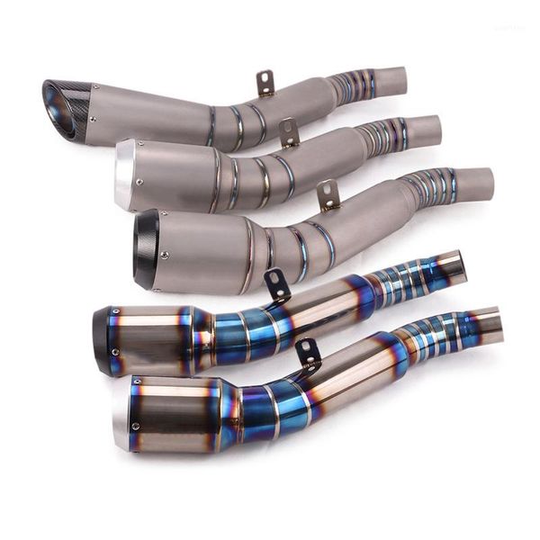 

titanium alloy for 2009-2020 zx6r zx636 ninja motorcycle exhaust pipe middle link pipe tail escape slip on reserve cat1