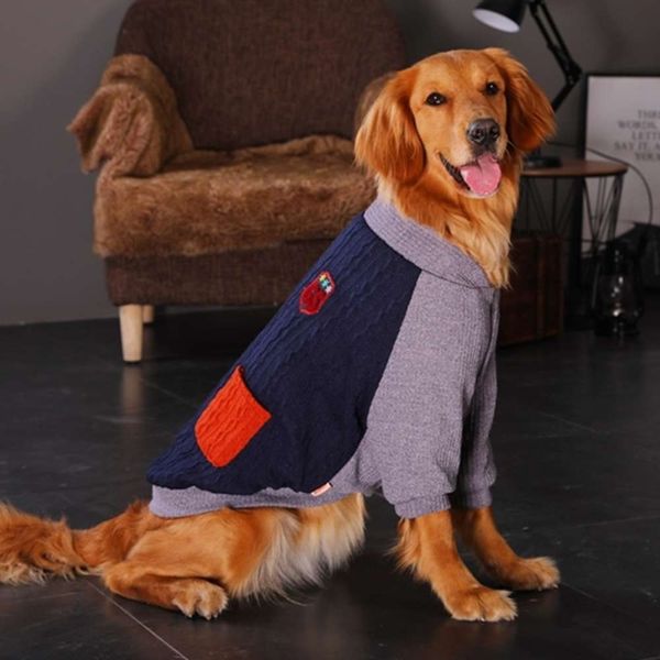 

golden sweater autumn and giant noble labrador medium large dog cocky pet puppi winter clothing