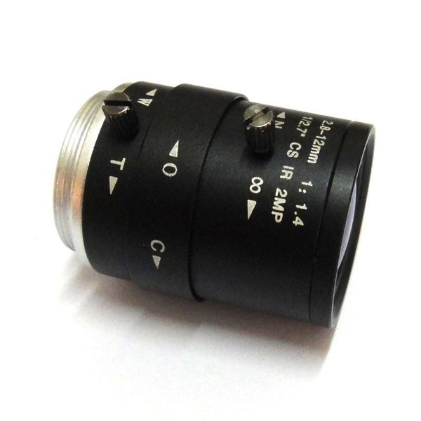 

x2pcs hd 2mp 2.8-12mm cctv lens cs mount manual focal ir 1/2.7" .4 for ip camera