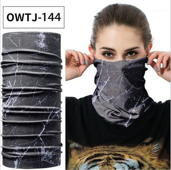 

cycling caps & masks mask 2021 seamless multifunctional outdoor sports magic head scarf printing for windbreaker sunscreen bike masks1, Black