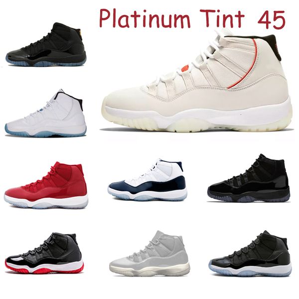 

men women platinum tint 11 shoes high gamma blue concord space jam prom night fashion winsports sneakers