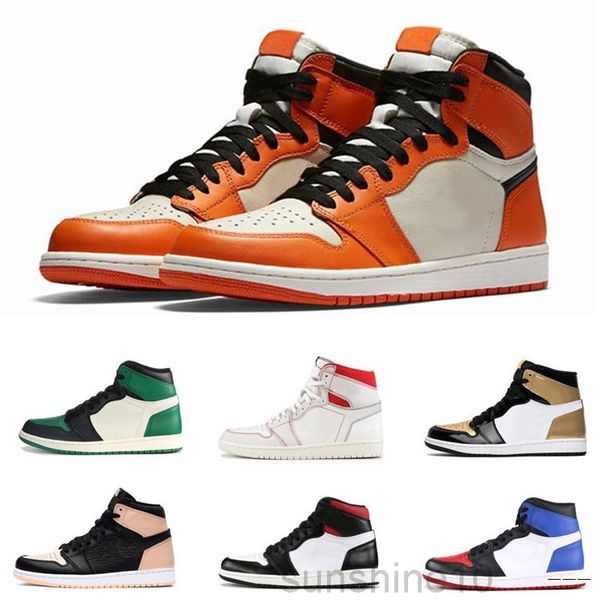 

1 high og travis scotts dark mocha 1s basketballs shoes obsidian unc mid smoke grey twist mens trainers jumpman pink sneakers with box te-2