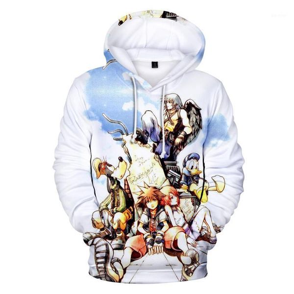 

new kingdom hearts 3d hoodies casual hooded men women harajuku sweatshirts hoodies kingdom hearts 3d sweatshirts winter pullover1, Black