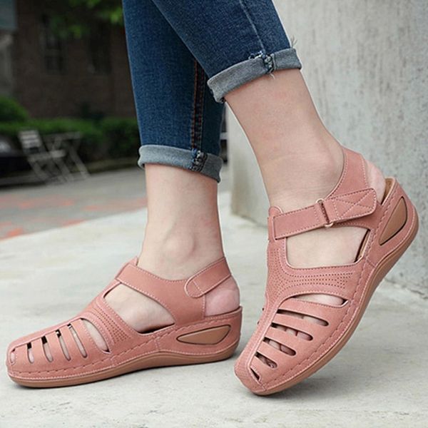 

new summer shoes women wedge sandals soft comfortable casual women shoes female wedges fashion brand plus size 42 a1577 #mh8s, Black