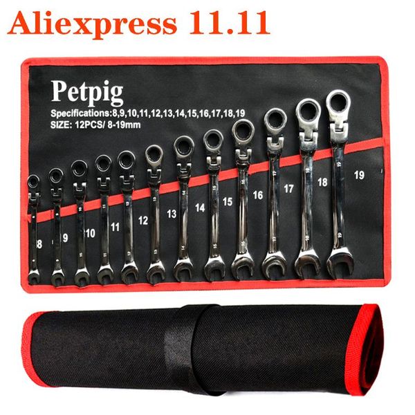 

car keys set wrench spanner kit movable head ratchet wrench car repair tool set wrenches universal tool