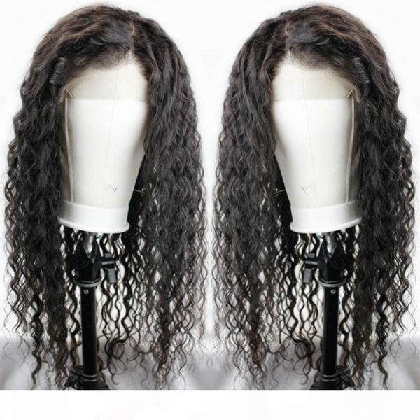 

brazilian curly hair full lace wig pre plucked with baby hair virgin brazilian hair lace front wigs curly for black women bleached knots, Black;brown