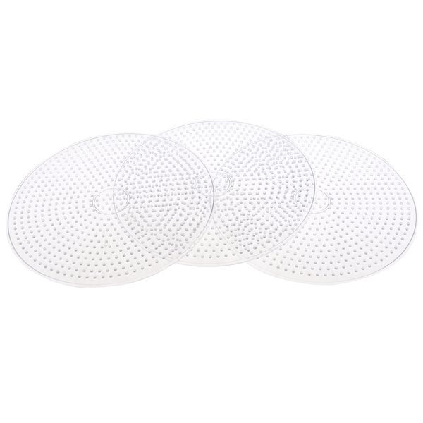

3 pieces clear 15cm large round fuse beads pegboards peg board for kids children diy crafts toy